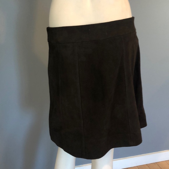 NWOT FRAME Dark  Brown Suede Leather Skirt SZ 29 - Picture 10 of 16